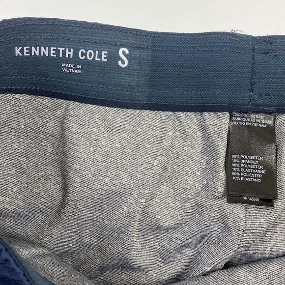 Kenneth Cole Navy Blue Lined Shorts Drawstring Waist Size Small - Picture 5 of 10